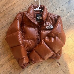 North face crop puff jacket S